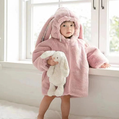 Pijama Enterizo Térmico para Bebé y Niño Pequeño con Orejas de Conejo