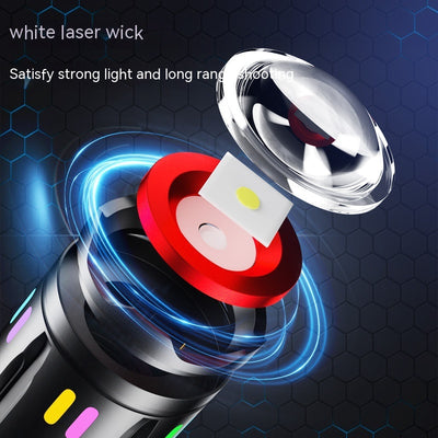 Linterna LED Potente con Zoom, Carga USB Type-C y Pantalla Digital - Image 2