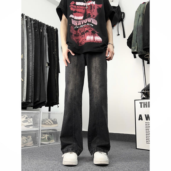 Jeans Retro Americano con Degradado de Verano