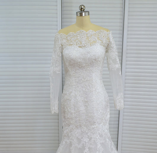 Vestido de Novia Asimétrico con Cola Elegante - Image 13