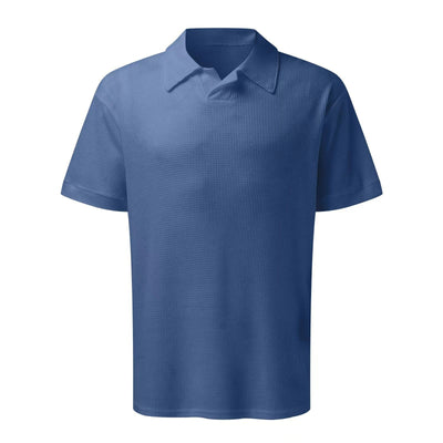 Set de 2 Polos Hombre Cuello V Manga Corta Estilo Waffle Casual - Image 5