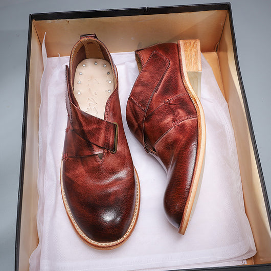 Zapatos Casuales de Cuero Genuino con Suela Elevada para Mujer - Image 5