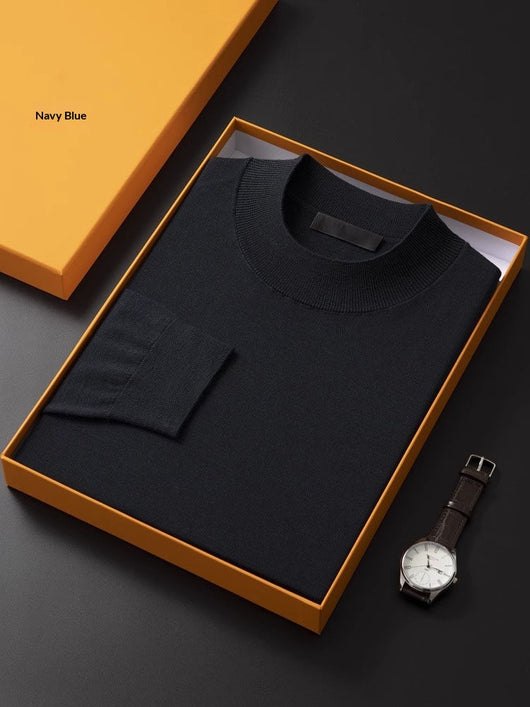 Suéter Base Cuello Alto Fino Versátil para Hombre - Image 5