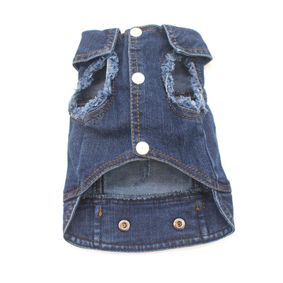 Chaleco Denim para Perros Pequeños - Abrigo de Moda Primavera para Mascotas - Image 11