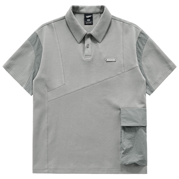 Polo Deportivo Hombre con Diseño Combinado