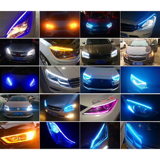 Tira LED Bicolor de Flujo Luminoso Ultra Delgada para Automóvil - Image 8