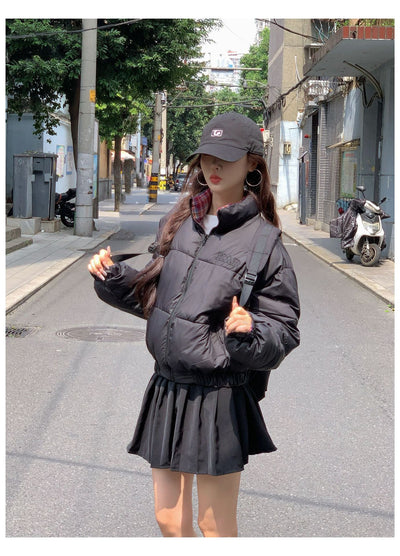 Abrigo Acolchado de Algodón Estilo Coreano para Mujer - Image 14