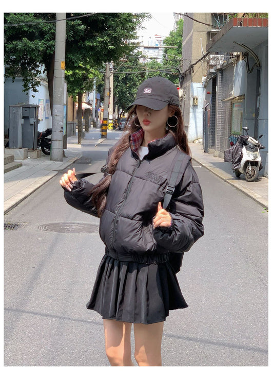 Abrigo Acolchado de Algodón Estilo Coreano para Mujer - Image 14