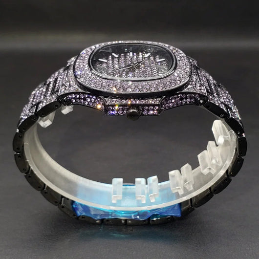 Reloj Hip Hop Diamantes Completos Rap Bling - Image 15