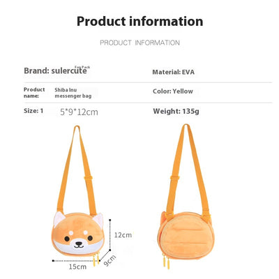 Bolsa Bandolera Infantil con Adorable Diseño de Shiba Inu - Image 7