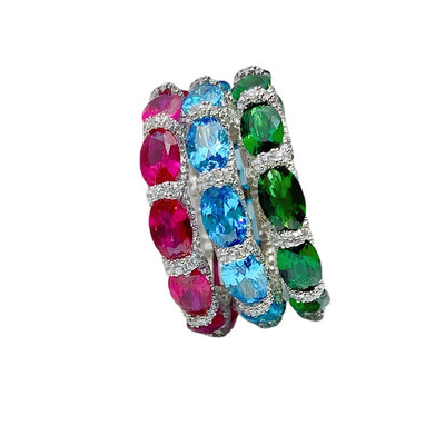 Anillo de Diamantes Completo para Mujer - Elegancia y Temperamento - Image 11
