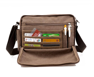 Bolsa de Lona Vintage para Hombre - Maletín Ejecutivo Retro - Image 10