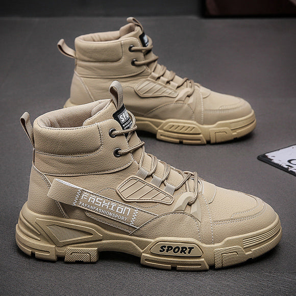 Botas de Trabajo Casual Estilo Británico - Hombre Premium Alto