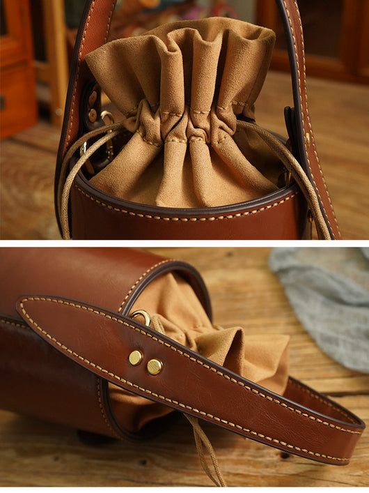 Bolso Bucket de Cuero Artesanal para Mujer - Regalo Perfecto - Image 12