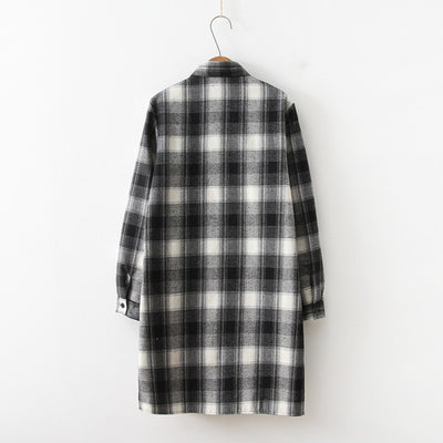 Camisa a Cuadros de Largo Medio para Mujer - Image 5