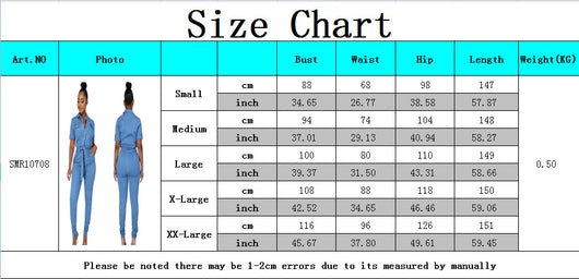Mono Denim Slim Fit Casual para Mujer - Estilo Europeo y Americano - Image 6