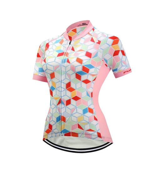 Jersey de Ciclismo para Mujer de Manga Corta