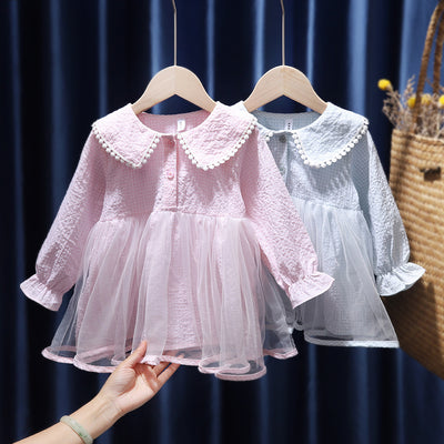 Vestido Infantil Cuadrille Princesa Estilo Coreano - Image 5
