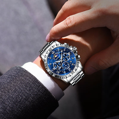 Reloj de Cuarzo Luminoso Impermeable para Hombre - Elegancia Profesional - Image 2