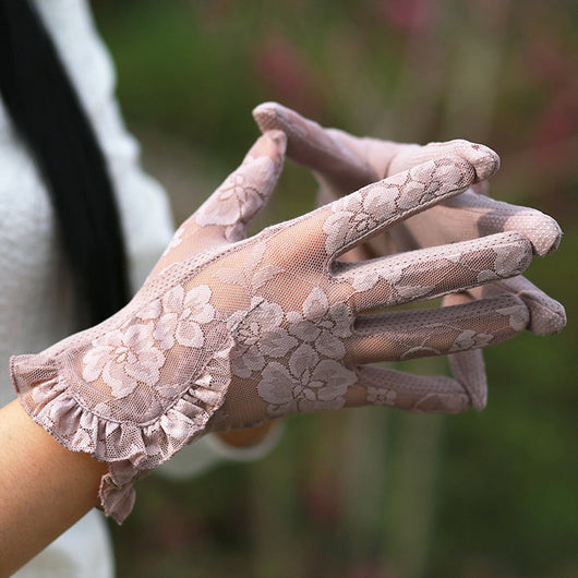 Guantes de Encaje Protector Solar - Delgados y Elásticos para Verano - Image 7