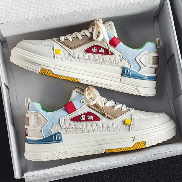 Tenis Blancos Deportivos Estilo Tendencia Nacional - Zapatillas Versátiles para Estudiantes