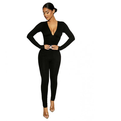 Body Shaper de Cuello V Manga Larga Elástico para Mujer - Image 6