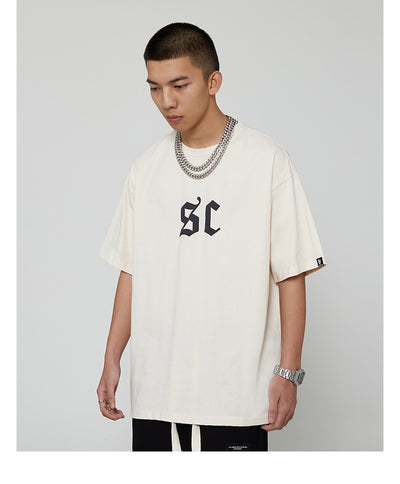 Camiseta Estampada con Letras Estilo Urbano Americano para Hombre - Image 13