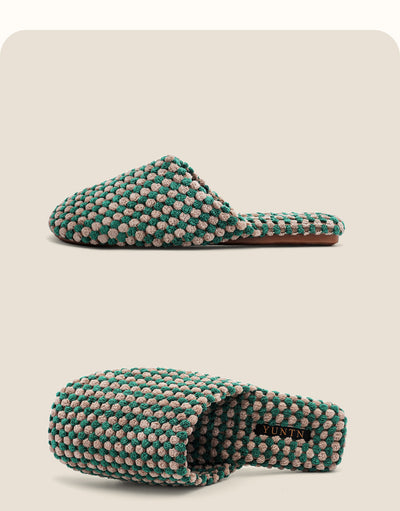 Pantuflas de Pareja en Ante Cálido - Comodidad de Algodón para Toda la Familia - Image 20