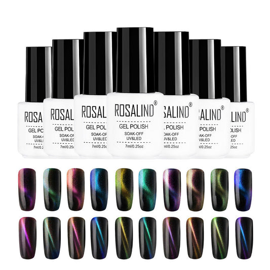 Adhesivo de Uñas Efecto Ojo de Gato Intercambiable para Diseños DIY
