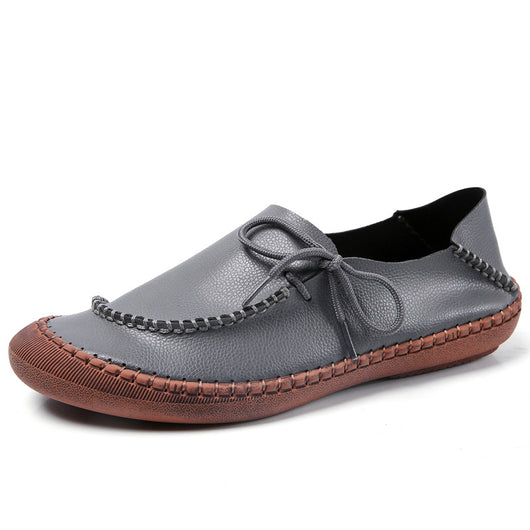 Zapatos Casuales de Cuero Talla Grande para Mujer - Diseño Versátil 2 en 1 - Image 15