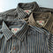 Camisa Casual de Algodón Vintage con Lavado Pesado para Hombre