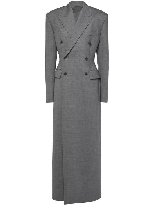 Blazer Ejecutivo Doble Botonadura Ajustado con Hombreras Acolchadas - Image 10