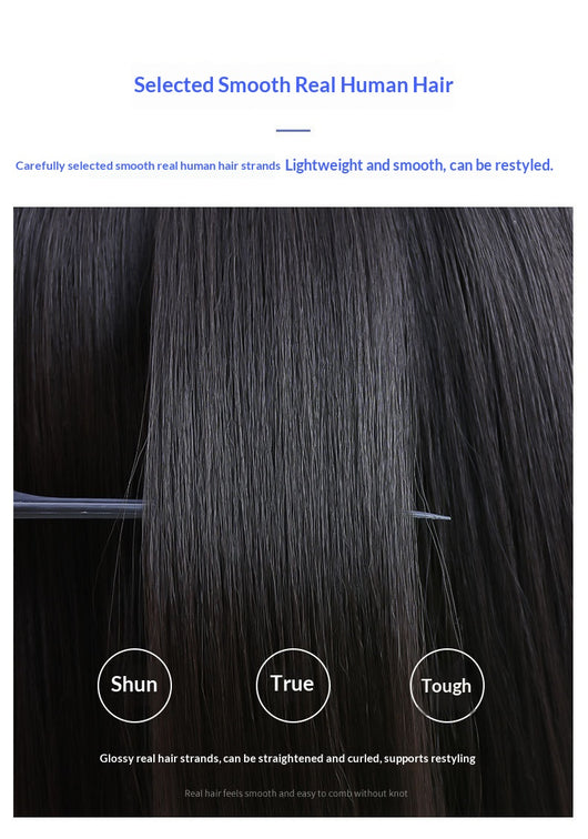 Peluca Frontal de Encaje 13x6 Cabello Humano Liso - Image 4