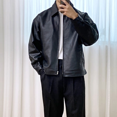 Chaqueta de Cuero para Motociclista Estilo Baseball - Image 12