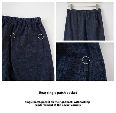 Pantalones Vaqueros Anchos con Cintura Elástica y Cordón Ajustable - Image 19