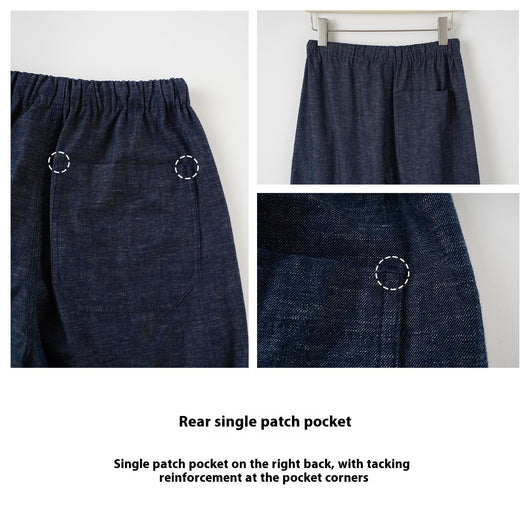 Pantalones Vaqueros Anchos con Cintura Elástica y Cordón Ajustable - Image 19