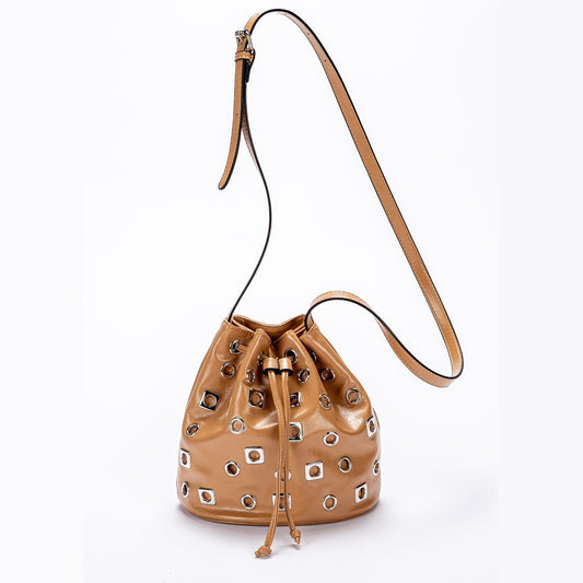 Bolso Bandolera Bucket con Remaches en Ante - Image 2