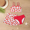 Girls' Three-Piece Swimsuit with Ruffle Skirt - Medium and Large Sizes