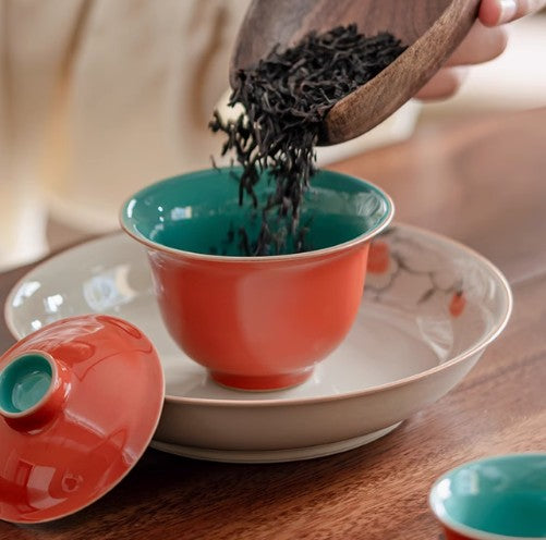 Juego de Té Cerámica Anticalor con Taza Portátil - Set Kung Fu
