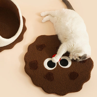 Casa Cama para Gato con Forma de Galleta - Refugio Cálido para Otoño e Invierno - Image 3