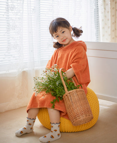 Bata Infantil con Capucha de Algodón Absorbente - Image 23