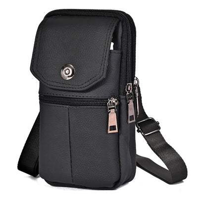 Bolsa de Cintura de Cuero Multifuncional para Hombre - Estilo Outdoor - Image 9