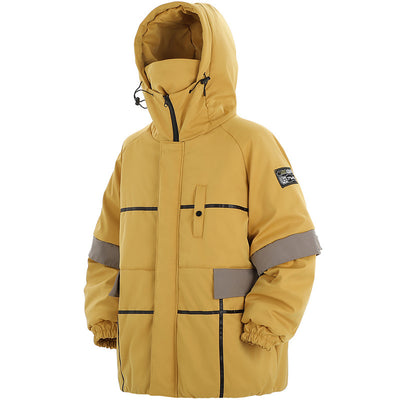 Abrigo Acolchado para Hombre con Capucha y Detalles en Contraste - Image 2