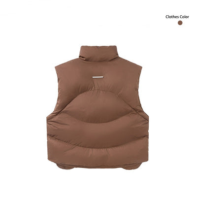 Chaleco de Algodón con Cuello de Pie para Hombre y Mujer - Diseño Minimalista - Image 3