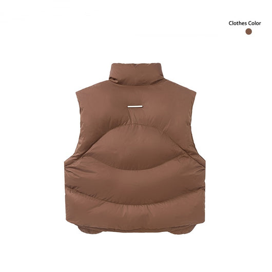 Chaleco de Algodón con Cuello de Pie para Hombre y Mujer - Diseño Minimalista - Image 3