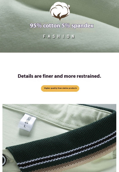 Conjunto de Polo y Pantalón Largo Transpirable de Secado Rápido para Hombre - Image 14