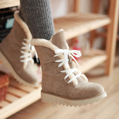 Botas Cálidas para Nieve con Cordones - Botines Impermeables - Image 2