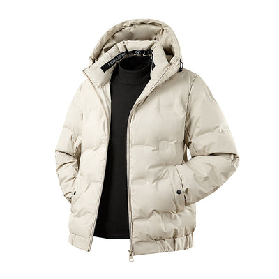 Abrigo Impermeable con Capucha para Hombre - Chaqueta de Plumón Invierno - Image 7