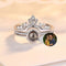 S925 Projection Personalized Photo Ring Plateado