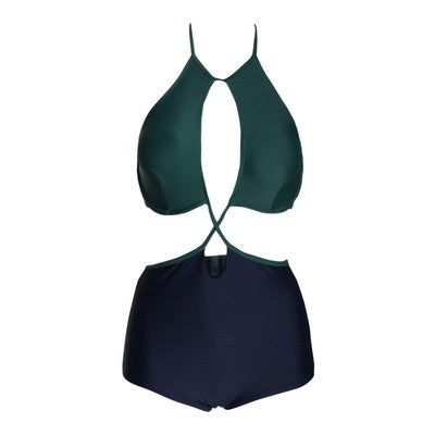 Bikini Enterizo Triangular Profundo con Cintura Alta Premium - Image 7